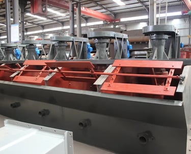 Flotation cells, flotation machines for antimony ore processing plant, stibnite beneficiation plant, mineral processing plant