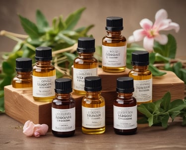 A serene massage room with elegant decor.