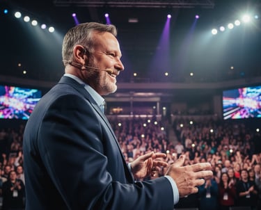 gary k speaking at an event