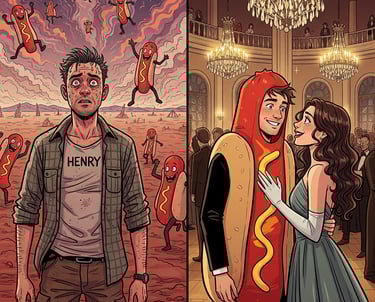 Hotdog dream Burning man