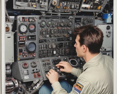 A training session being recorded with soldiers learning equipment use.