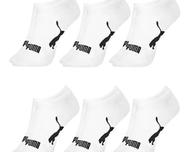 6 Pares Meia Puma Soquete Algodão Cano Baixo Original