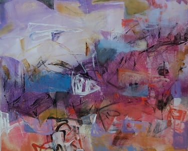 Small Fish in a Big Pond - Painting by Paulette Melanson