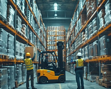 Almacenamiento de mercancías con gestionardes rápida y simplificada