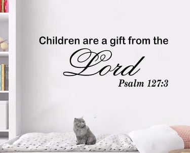AnFigure Wall Decals for Kids, Scripture Wall Decals