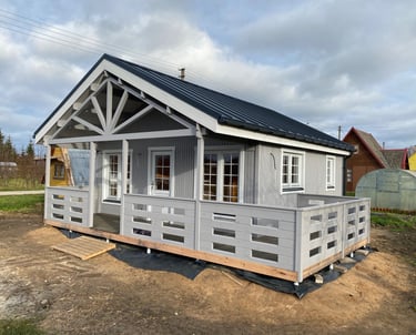 medinis sodo namelis