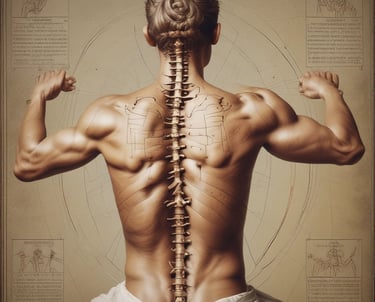 a woman getting a back massage from a man