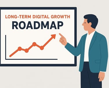 a man pointing at a road map of a road map of a road