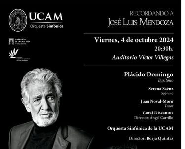 Plácido Domingo Auditorio Víctor Villegas