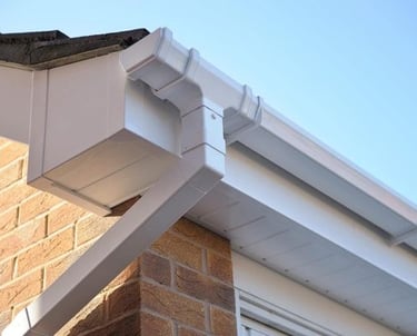 guttering fitted by general builds in worcester