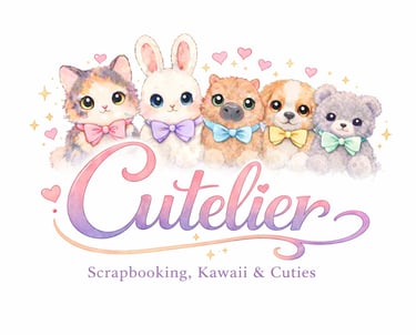 Cutelier logo – scrapbooking kits, kawaii accessories and cute stationery