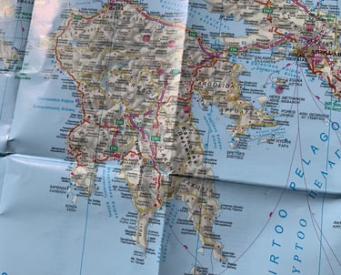 athén, peloponnészosz térkép