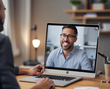 woman in white long sleeve shirt and black pants sitting on brown woven chair