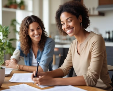 The image features a window display with bold, handwritten text reading 'PAY YOUR TAX NOW HERE!' A vintage car is visible in the reflective glass, along with a partial shadow or silhouette of a person. The background shows a street scene with a building.