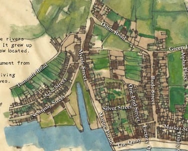 a map of Appledore, north Devon