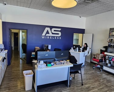 AS Wireless in Hicksville New York Front Desk