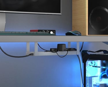 D-line under desk tray