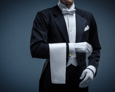 Un majordome se tient à votre disposition