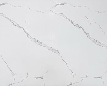 Modern white marble-effect panel with subtle gray veins for timeless interior wall décor.