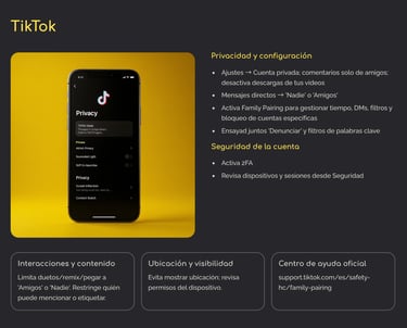 Guía de Configuración de Privacidad en Plataformas Digitales