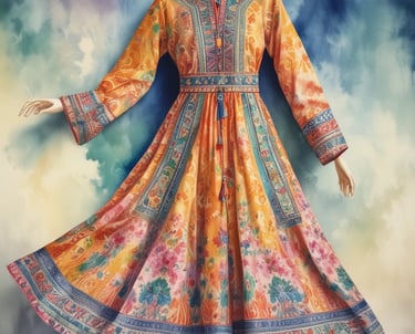 A woman stands elegantly against a rustic brick wall, wearing a traditional Indian lehenga adorned with intricate patterns. The outfit features a combination of white and pink with detailed embroidery. She accessorizes with traditional jewelry, including earrings and a headpiece, and her hair is styled neatly.