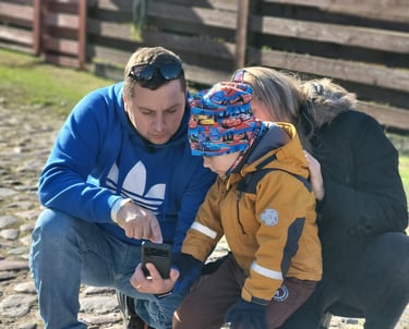 Pėsčiųjų žygis su šeima Valkininkuose su programėle