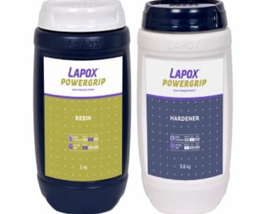 Lapox Powergrip resin and hardener