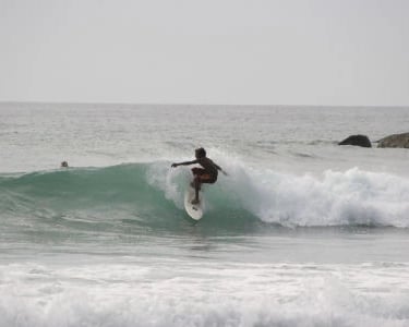 Surfing at Mirissa