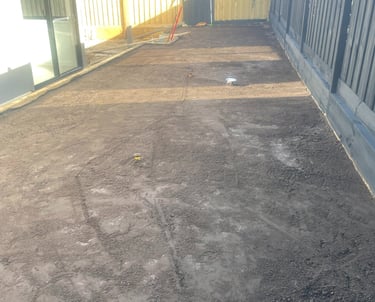 Ground prepared ready for Turf