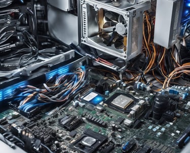 man repairing Android smartphone