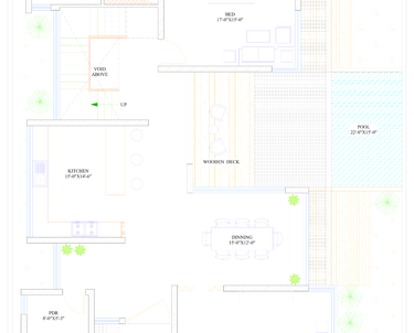 a house plan with a floor plan and a kitchen