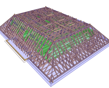 CAD design for all building design including timber frame, trusses and joists
