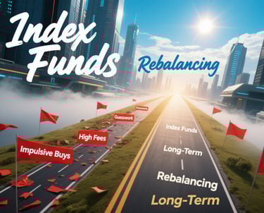 a road with red flags and financial mistakes 