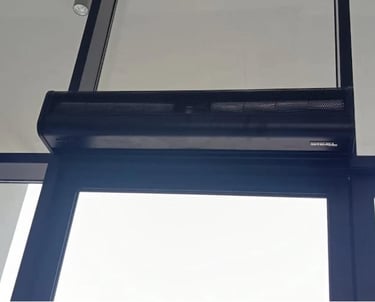 Steel Air Curtain - Black