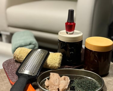 image of manicure tools and lotions