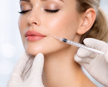 client receiving Botox treatment San Antonio