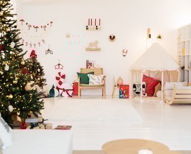 karácsonyi fotózás stúdió család gyerek