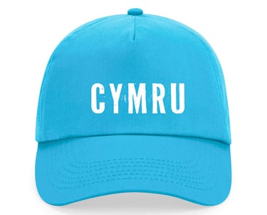 Sky Blue CYMRU logo cap