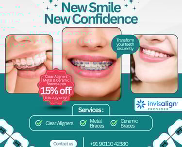 offer by Core dental and orthodontic clinic on Clear aligners and braces treatment