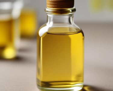 A bottle of Bombay Shaving Company beard growth oil is positioned next to a reflective surface, showing its reflection. The bottle is dark with a silver cap and is labeled with details about the product, including 'Onion Oil' and '30ml'.