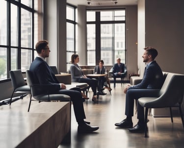 A diverse team collaborating around a table with laptops and notes.