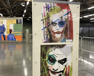 Descubra o talento único de Sérgio Astral na exposição "Se Liga no Traço". obras de arte Pop Art.