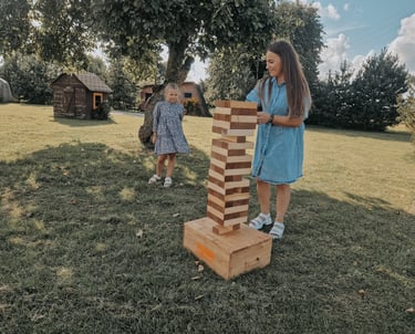 XXL Jenga žaidimas nuomai Klaipėdoje