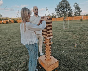 XXL Jenga žaidimas nuomai Klaipėdoje