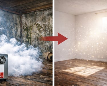 ozonavimas, ozonavimo paslaugos, patalpų ozonavimas, pelėsio naikinimas ozonu, kvapų šalinimas ozon