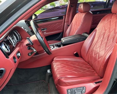Mercedes Red Leather Interior