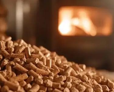Kun Ahşap pelet yakıt, ENplus A1 sertifikalı yüksek ısıl değerli peletler – soba ve kazanlar için çe
