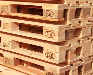Kun Ahşap euro palet çeşitleri, 1200x800 mm ISPM 15 ısı işlemli yeni ve ikinci el euro palet – lojis