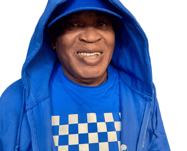 a man in a blue jacket and a blue jacket Prostate Cancer