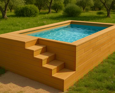 mini piscine hors sol en bois